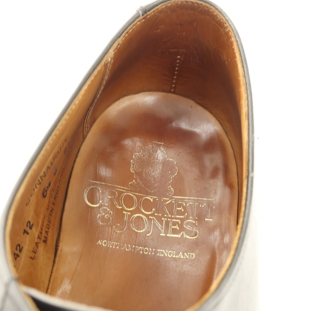 【中古】クロケットアンドジョーンズ CROCKETT&amp;JONES CONNAUGHT ストレートチップ ドレスシューズ ブラック【 6 1/2E 】【 状態ランクD 】【 メンズ 】 []