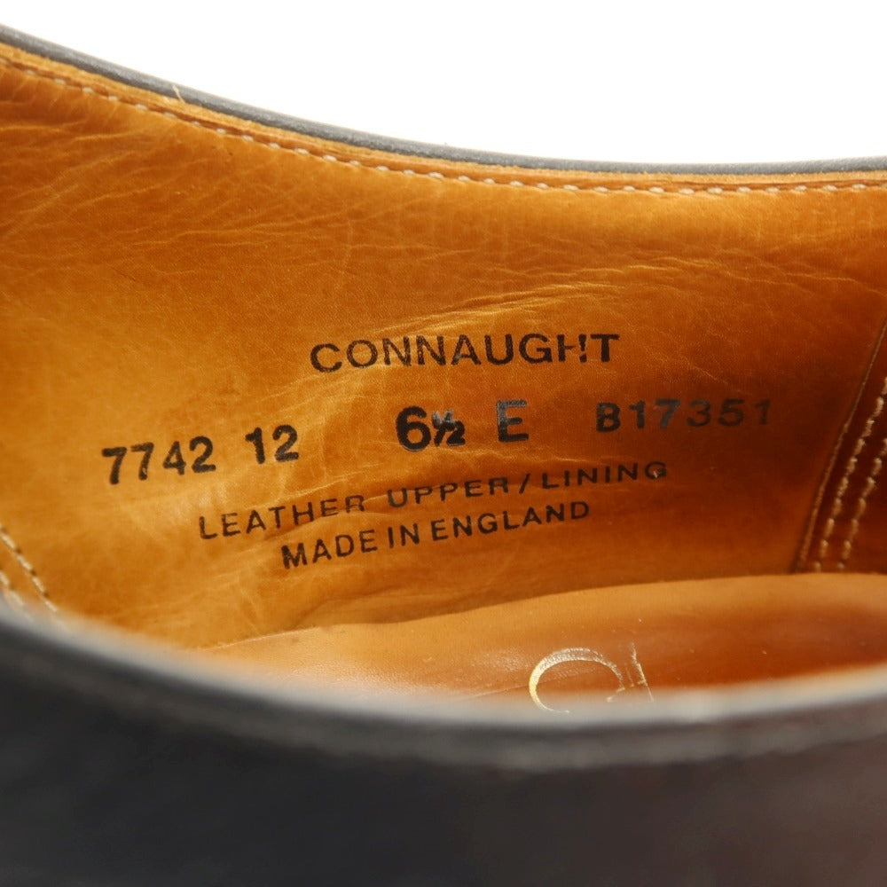 【中古】クロケットアンドジョーンズ CROCKETT&amp;JONES CONNAUGHT ストレートチップ ドレスシューズ ブラック【 6 1/2E 】【 状態ランクD 】【 メンズ 】 []