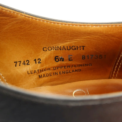 【中古】クロケットアンドジョーンズ CROCKETT&amp;JONES CONNAUGHT ストレートチップ ドレスシューズ ブラック【 6 1/2E 】【 状態ランクD 】【 メンズ 】 []