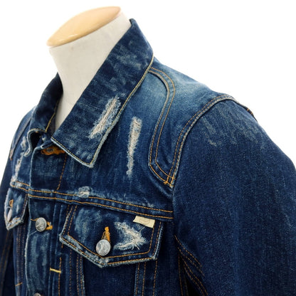 【中古】ゲッコー GEKKO デニムジャケット ジージャン ネイビー【サイズ44】【 状態ランクB 】【 メンズ 】