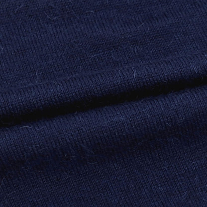 【中古】イノウエブラザーズ THE INOUE BROTHERS ハイゲージ アルパカ クルーネック プルオーバーニット ネイビー【サイズS】【 状態ランクA 】【 メンズ 】