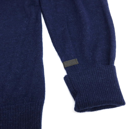 【中古】イノウエブラザーズ THE INOUE BROTHERS ハイゲージ アルパカ クルーネック プルオーバーニット ネイビー【サイズS】【 状態ランクA 】【 メンズ 】