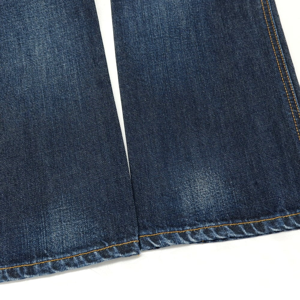 【中古】ヌーディージーンズ Nudie Jeans ユーズド加工 コットン デニムパンツ ジーンズ ネイビー【サイズ28】【 状態ランクA 】【 メンズ 】