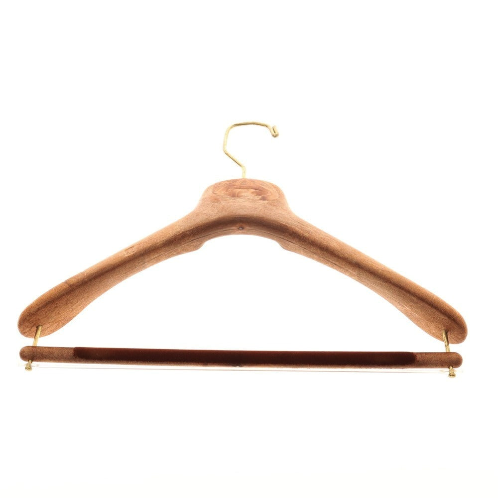 【中古】マイネッティ Mainetti 2本セット ハンガー ブラウンxゴールド【サイズ40】【 状態ランクA 】【 メンズ 】