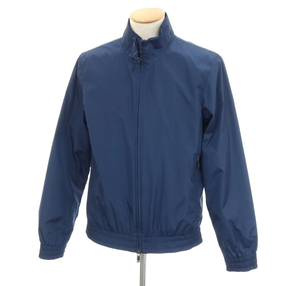 【中古】ジーゼニア Z Zegna ポリエステル スタンドカラー ダブルジップ スイングトップ ネイビーブルー【サイズS】【 状態ランクB 】【 メンズ 】