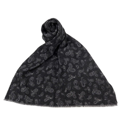 【中古】アルテア Altea ウール ペイズリー柄 ストール ダークグレー【 状態ランクB 】【 メンズ 】