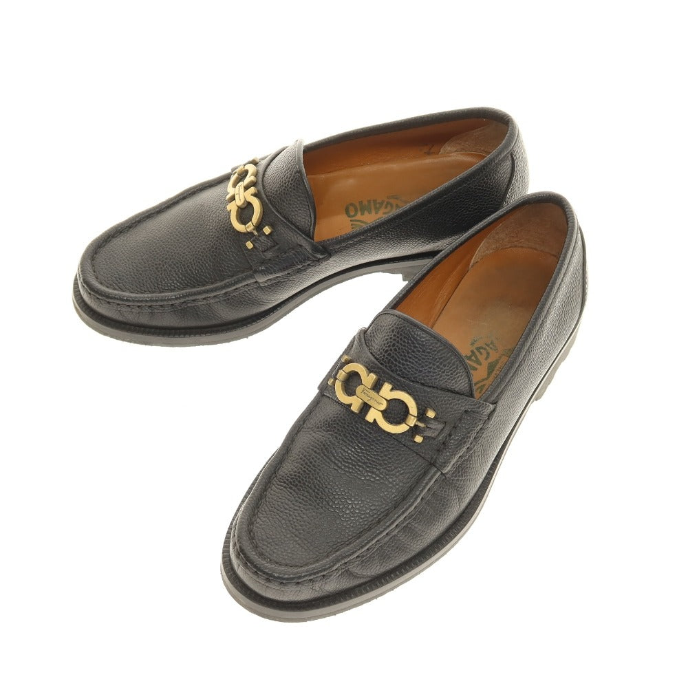 【中古】サルヴァトーレフェラガモ Salvatore Ferragamo タッセルローファー ブラック【サイズ5 1/2EE】【 状態ランクB 】【 メンズ 】