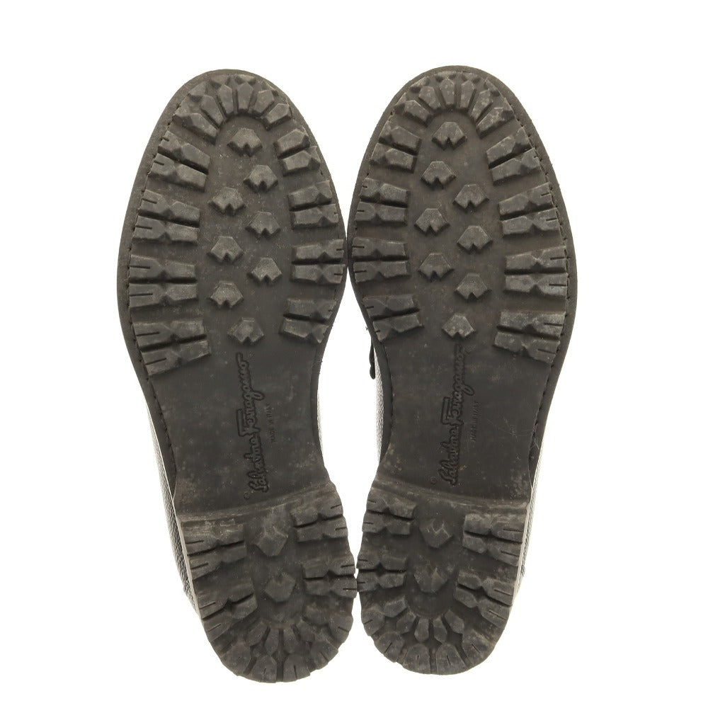 【中古】サルヴァトーレフェラガモ Salvatore Ferragamo タッセルローファー ブラック【サイズ5 1/2EE】【 状態ランクB 】【 メンズ 】