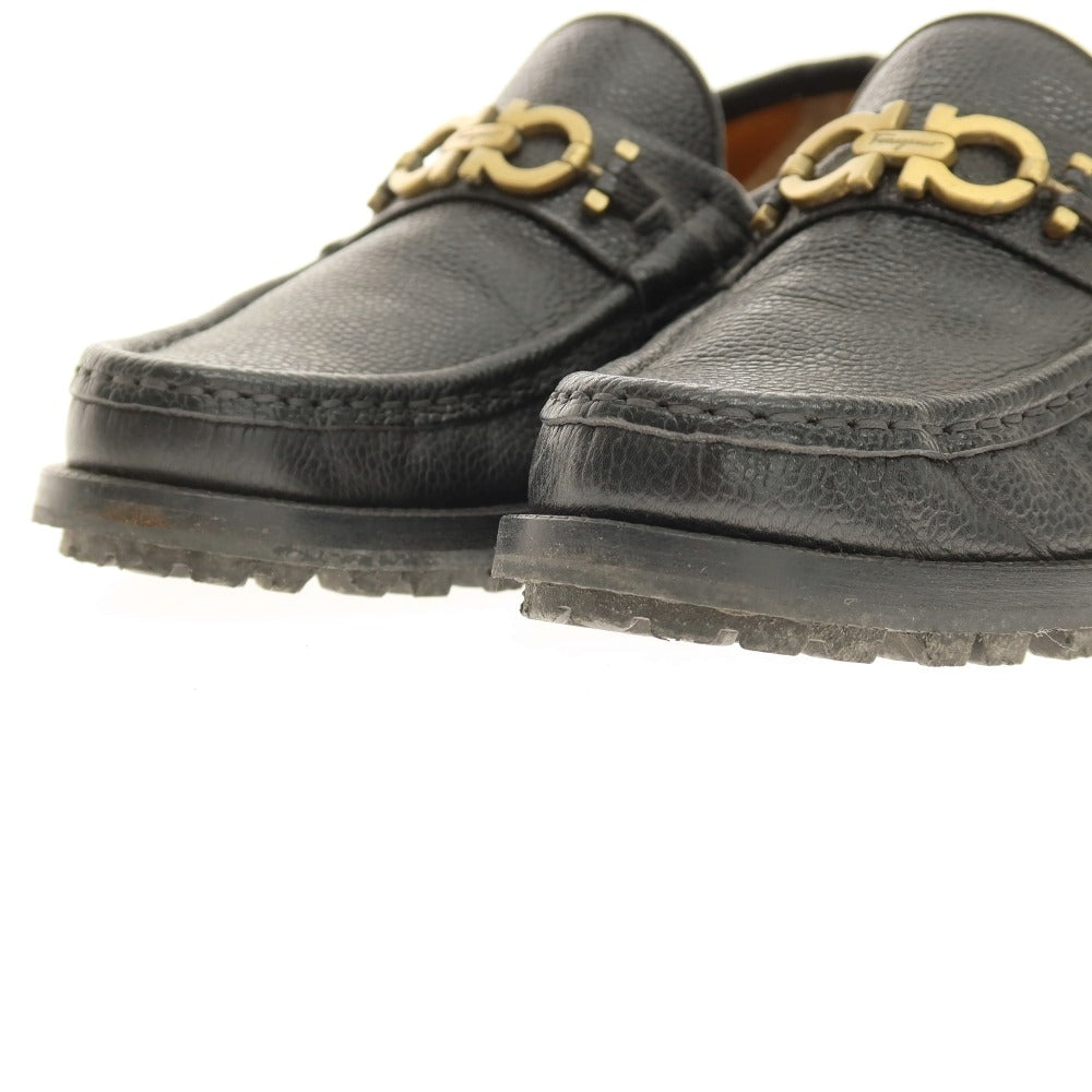 【中古】サルヴァトーレフェラガモ Salvatore Ferragamo タッセルローファー ブラック【サイズ5 1/2EE】【 状態ランクB 】【 メンズ 】[CPD]