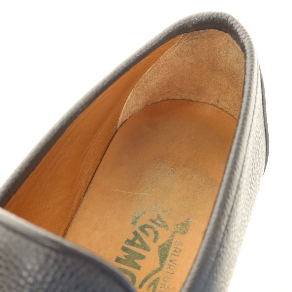 【中古】サルヴァトーレフェラガモ Salvatore Ferragamo タッセルローファー ブラック【サイズ5 1/2EE】【 状態ランクB 】【 メンズ 】[CPD]