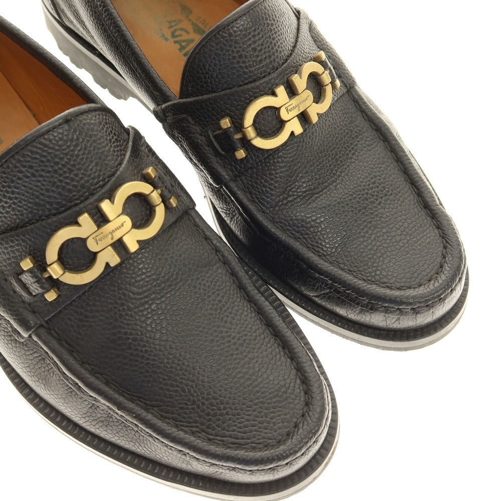 【中古】サルヴァトーレフェラガモ Salvatore Ferragamo タッセルローファー ブラック【サイズ5 1/2EE】【 状態ランクB 】【 メンズ 】[CPD]