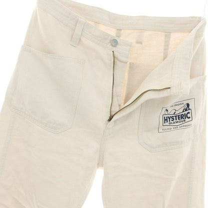 【中古】ヒステリックグラマー HYSTERIC GLAMOUR コットンリネン ワークパンツ アイボリー【サイズS】【 状態ランクC 】【 メンズ 】