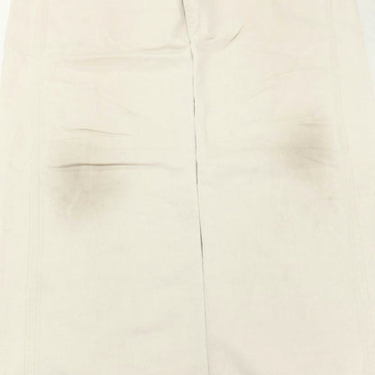 【中古】ヒステリックグラマー HYSTERIC GLAMOUR コットンリネン ワークパンツ アイボリー【サイズS】【 状態ランクC 】【 メンズ 】