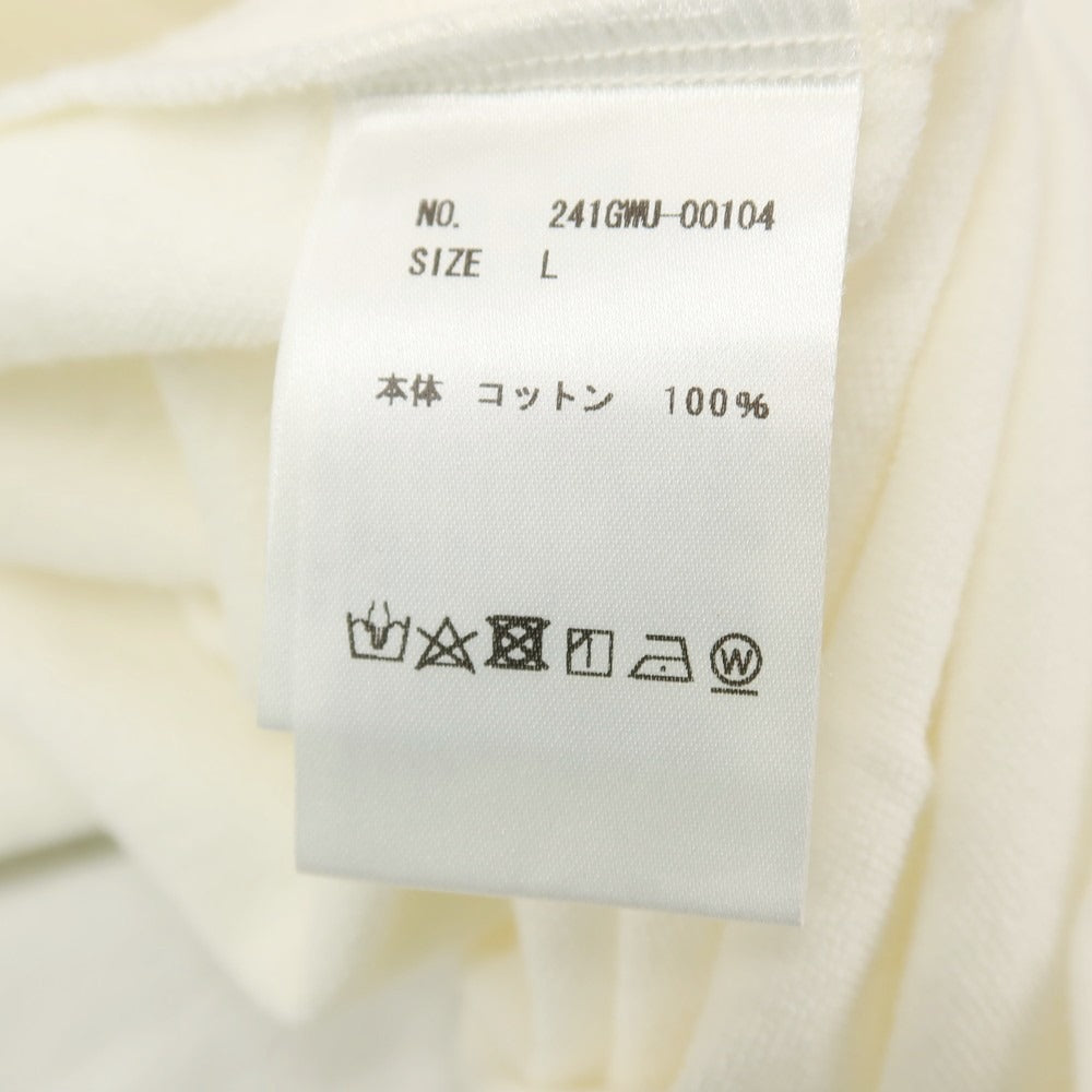 【中古】デュベティカ DUVETICA コットン プリント 半袖Ｔシャツ ホワイトxブルー【サイズL】【 状態ランクB 】【 メンズ 】[DPD]