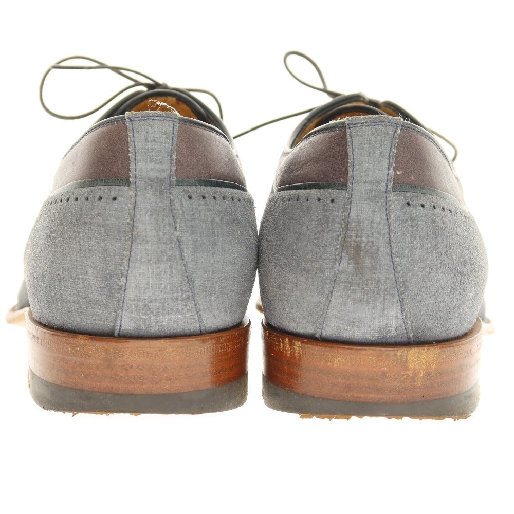 【中古】ア テストーニ a.testoni ドレスシューズ ブルー【サイズ7 1/2】【 状態ランクB 】【 メンズ 】