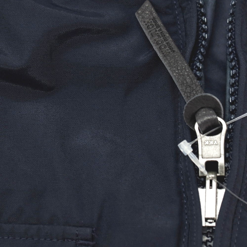 【中古】ウールリッチ WOOLRICH リバーシブル コットンナイロン×ポリエステル スタンドカラー ジップアップブルゾン ネイビー【サイズS】【 状態ランクB 】【 メンズ 】