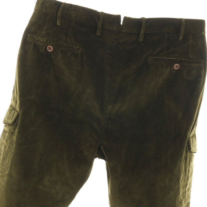 【中古】インコテックス INCOTEX コットン 中太畝 カーゴ コーデュロイパンツ オリーブ【サイズ50】【 状態ランクB 】【 メンズ 】