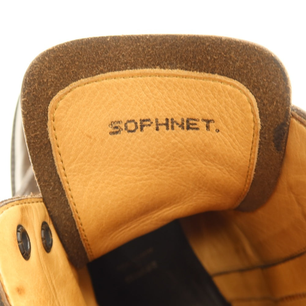 【中古】ソフネット SOPHNET. Silvano Mazza ブーツ ブラウン【サイズ7】【 状態ランクC 】【 メンズ 】[CPD]