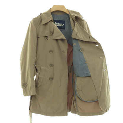 【中古】ヘルノ Herno ポリエステルナイロン トレンチコート ベージュ【サイズ42】【 状態ランクC 】【 メンズ 】