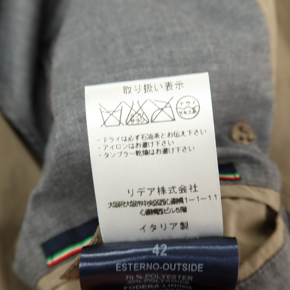 【中古】ヘルノ Herno ポリエステルナイロン トレンチコート ベージュ【サイズ42】【 状態ランクC 】【 メンズ 】