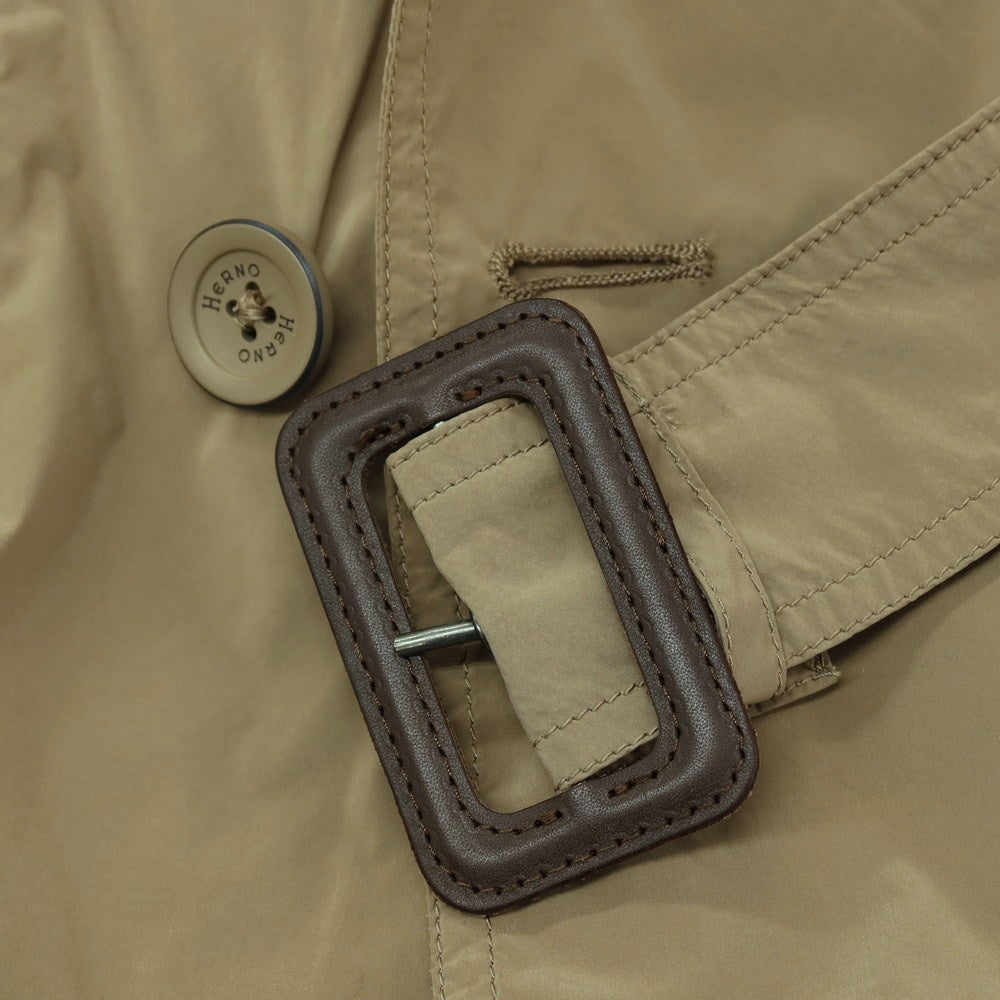 【中古】ヘルノ Herno ポリエステルナイロン トレンチコート ベージュ【サイズ42】【 状態ランクC 】【 メンズ 】