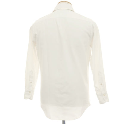 【中古】フィナモレ Finamore コットン ホリゾンタルカラー カジュアルシャツ ホワイト【サイズXS】【 状態ランクC 】【 メンズ 】