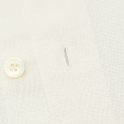 【中古】フィナモレ Finamore コットン ホリゾンタルカラー カジュアルシャツ ホワイト【サイズXS】【 状態ランクC 】【 メンズ 】