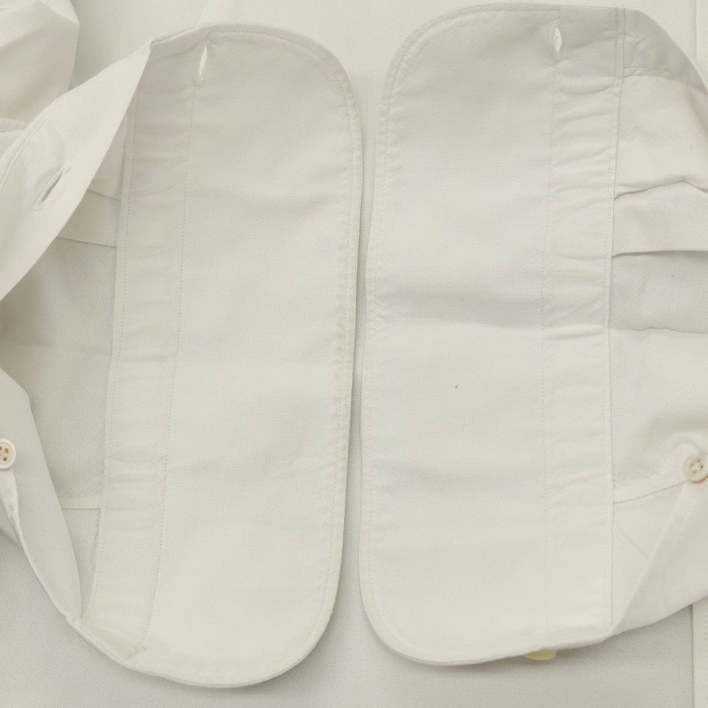 【中古】フィナモレ Finamore コットン ホリゾンタルカラー カジュアルシャツ ホワイト【サイズXS】【 状態ランクC 】【 メンズ 】