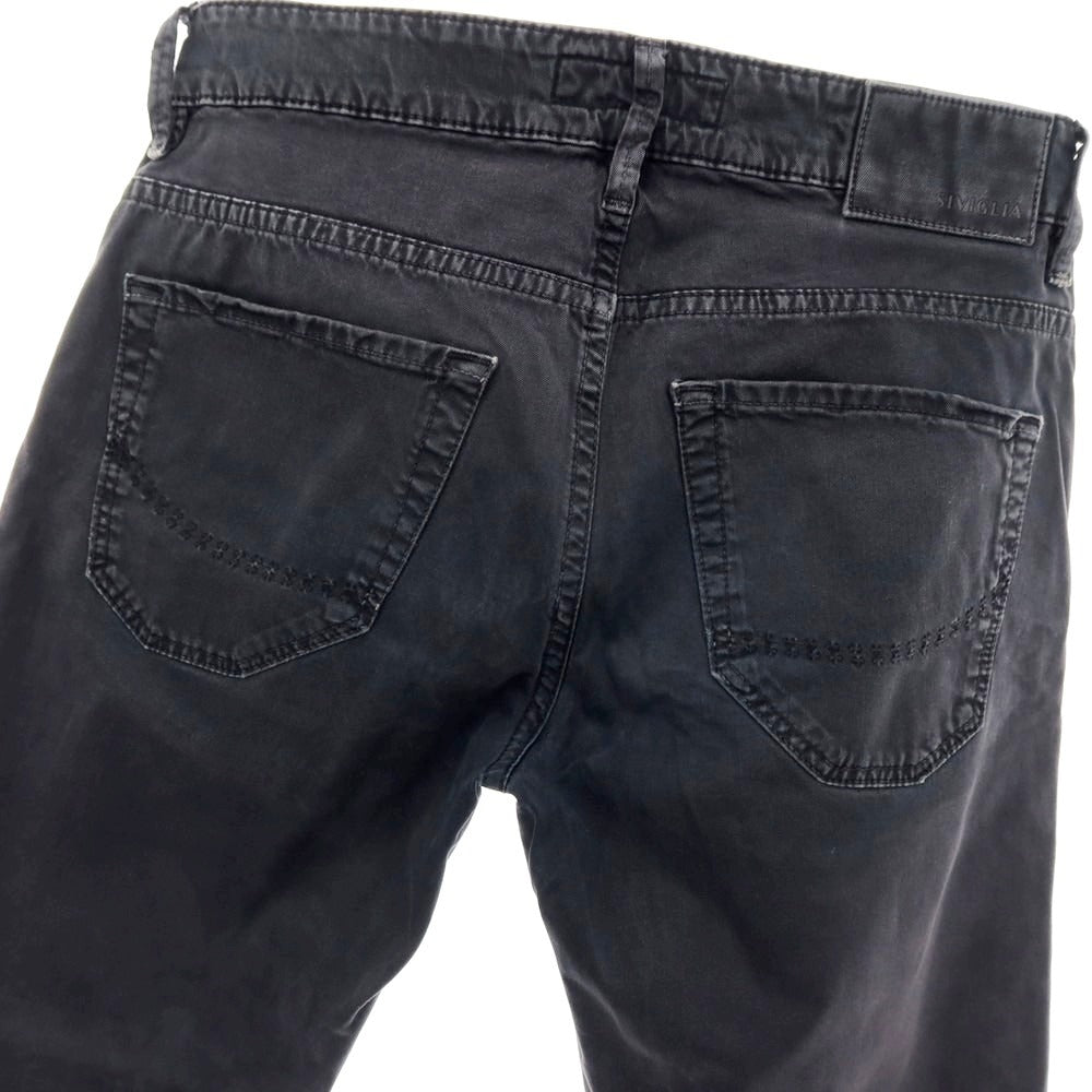 【中古】シビリア SIVIGLIA ストレッチコットン 5ポケットパンツ ダークグレー【 サイズ29 】【 状態ランクC 】【 メンズ 】 [APD]
