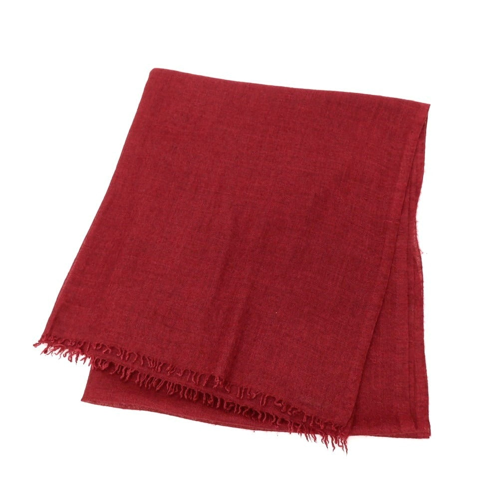 【中古】ファリエロサルティ Faliero Sarti ウール ストール レッド【 状態ランクC 】【 メンズ 】