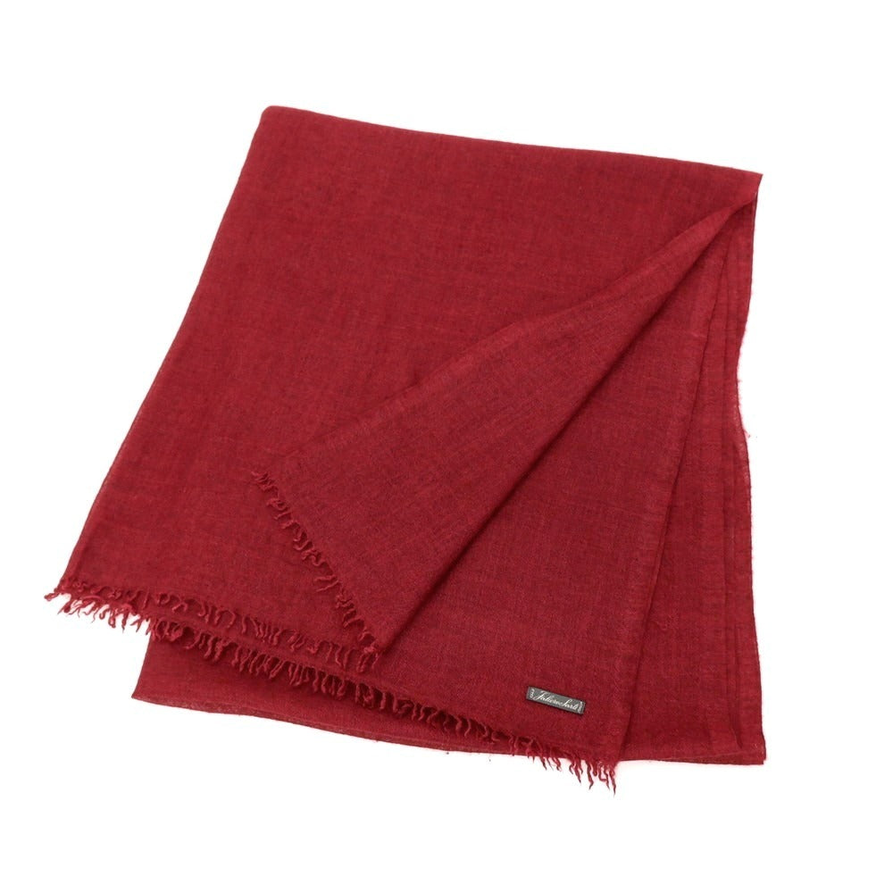 【中古】ファリエロサルティ Faliero Sarti ウール ストール レッド【 状態ランクC 】【 メンズ 】