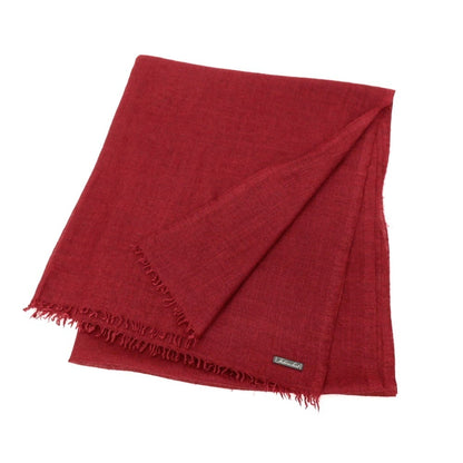 【中古】ファリエロサルティ Faliero Sarti ウール ストール レッド【 状態ランクC 】【 メンズ 】