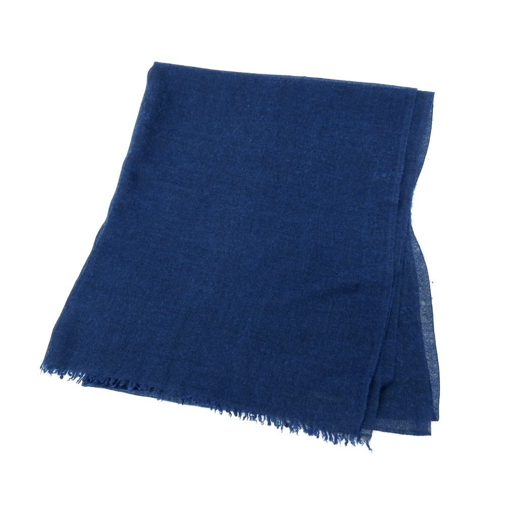 【中古】ファリエロサルティ Faliero Sarti ウール ストール ネイビーブルー【 状態ランクC 】【 メンズ 】