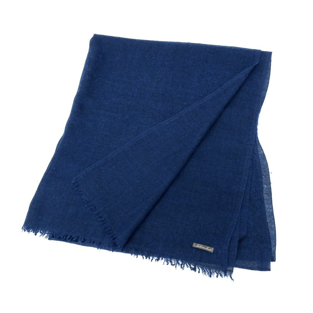 【中古】ファリエロサルティ Faliero Sarti ウール ストール ネイビーブルー【 状態ランクC 】【 メンズ 】