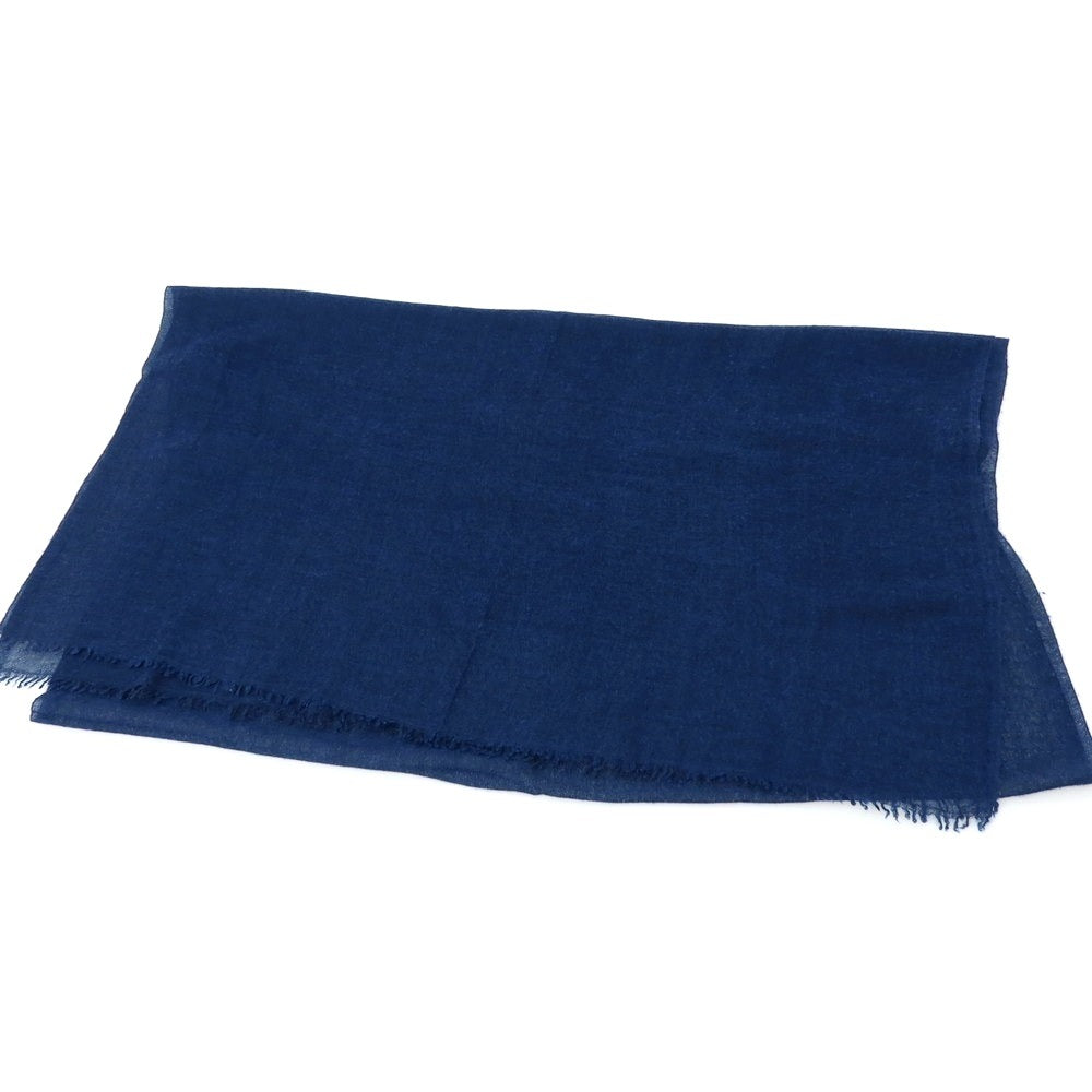 【中古】ファリエロサルティ Faliero Sarti ウール ストール ネイビーブルー【 状態ランクC 】【 メンズ 】[APD]