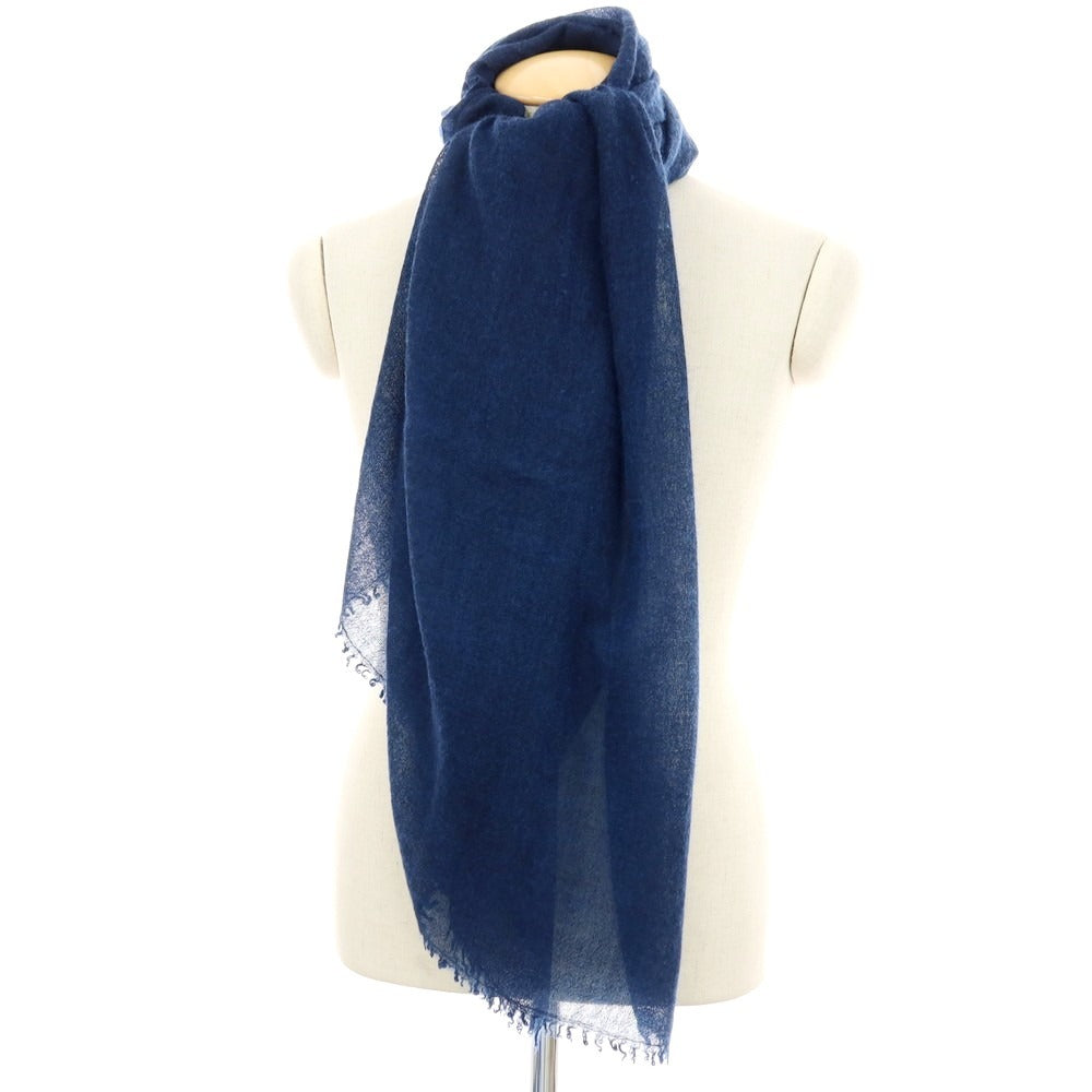 【中古】ファリエロサルティ Faliero Sarti ウール ストール ネイビーブルー【 状態ランクC 】【 メンズ 】[APD]