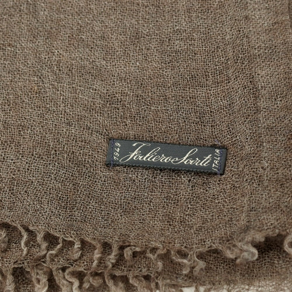 【中古】ファリエロサルティ Faliero Sarti ウール ストール カーキ【 状態ランクC 】【 メンズ 】