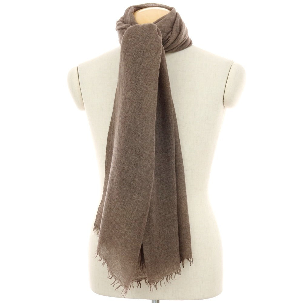 【中古】ファリエロサルティ Faliero Sarti ウール ストール カーキ【 状態ランクC 】【 メンズ 】