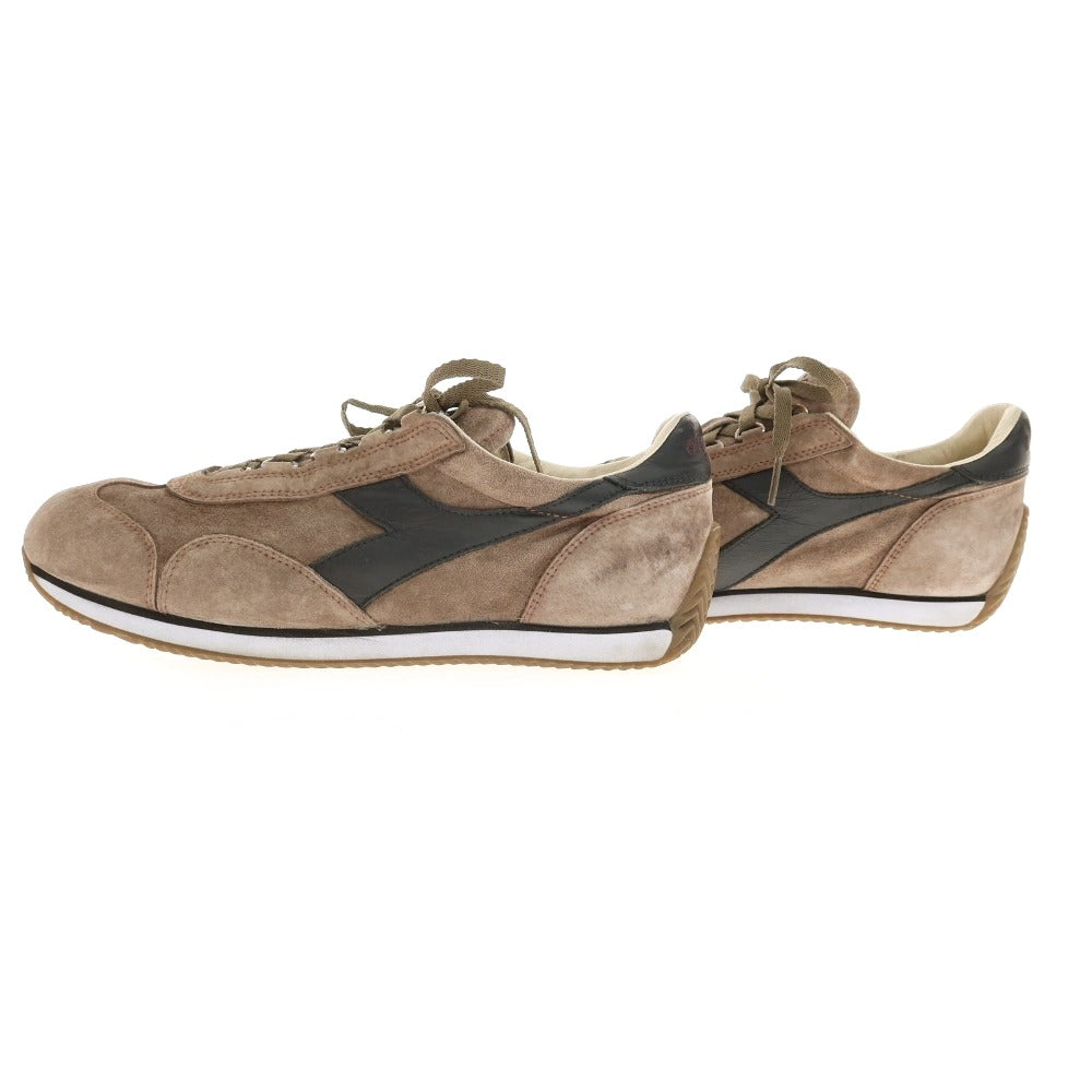 【中古】ディアドラ Diadora スエード スニーカー ブラウンxブラック【 25.5 】【 状態ランクC 】【 メンズ 】[APD]