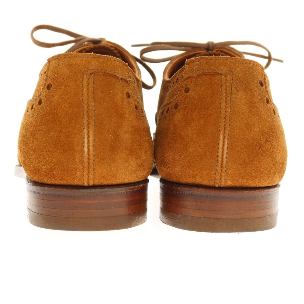 【中古】クロケットアンドジョーンズ CROCKETT&amp;JONES スエード ドレスシューズ ブラウン【 サイズ7　D 】【 状態ランクB 】【 メンズ 】 [BPD]