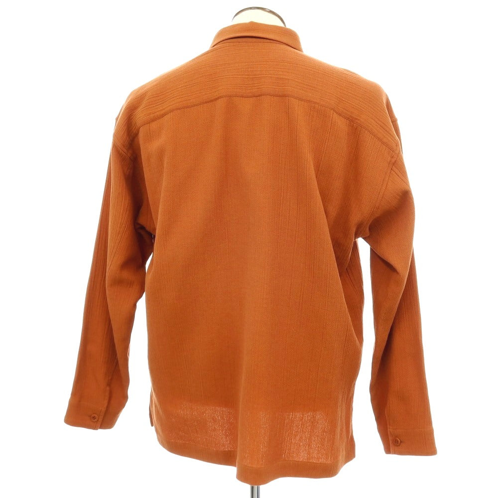 【中古】アイム メン IM MEN 2025年秋冬 コットン系 カジュアルシャツ ダークオレンジ【サイズ表記なし（L位）】【 状態ランクA 】【 メンズ 】