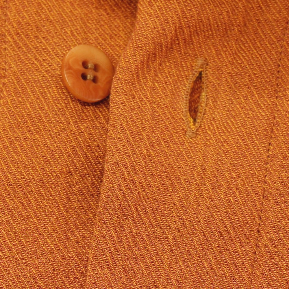 【中古】アイム メン IM MEN 2025年秋冬 コットン系 カジュアルシャツ ダークオレンジ【サイズ表記なし（L位）】【 状態ランクA 】【 メンズ 】