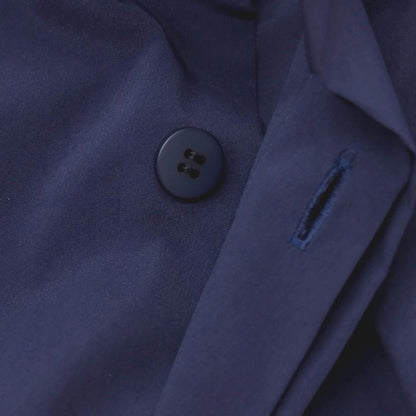 【中古】アイム メン IM MEN 2025年秋冬 ポリエステル系 スタンドカラー カジュアルシャツ ネイビー【サイズ表記なし（L位）】【 状態ランクA 】【 メンズ 】