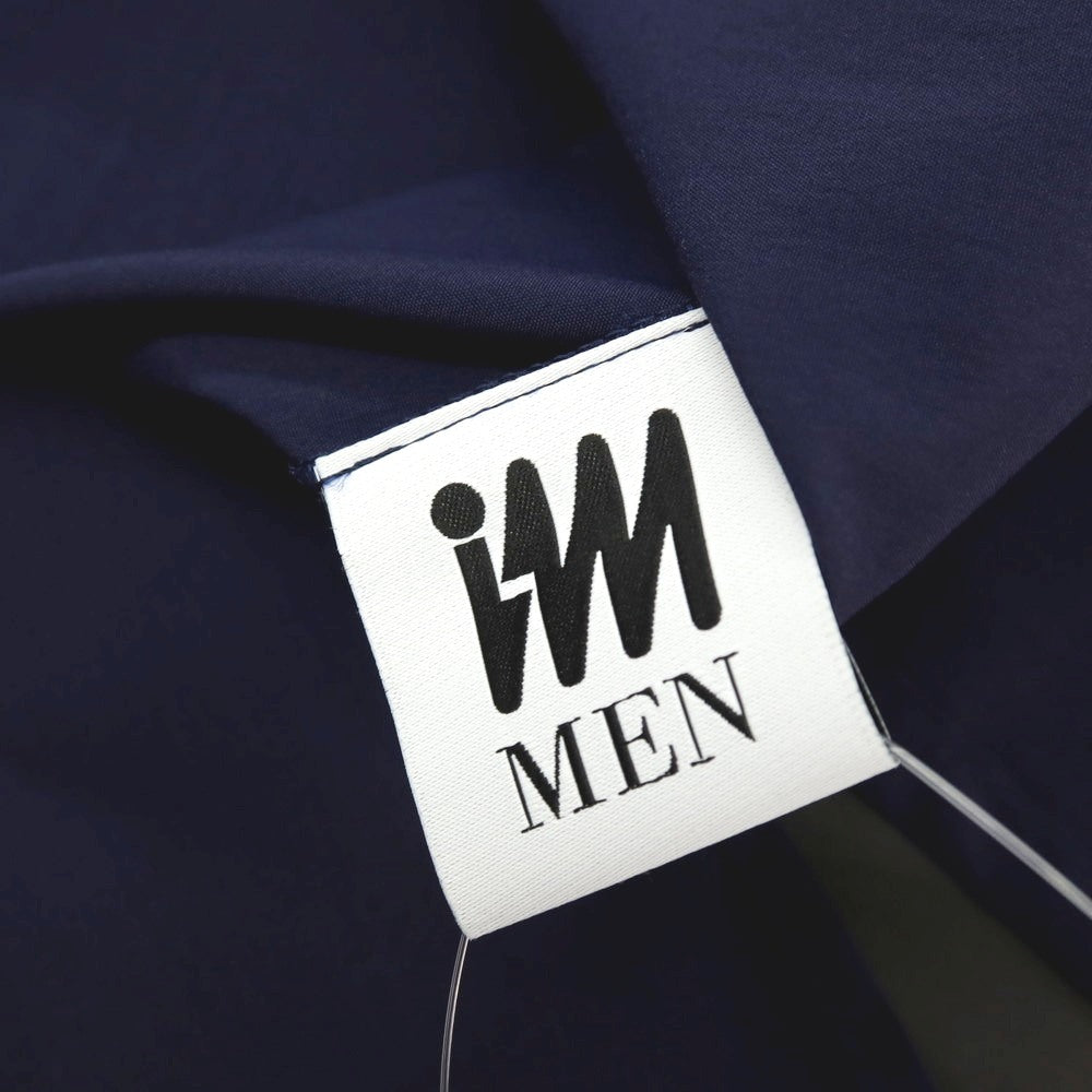 【中古】アイム メン IM MEN 2025年秋冬 ポリエステル系 スタンドカラー カジュアルシャツ ネイビー【サイズ表記なし（L位）】【 状態ランクA 】【 メンズ 】