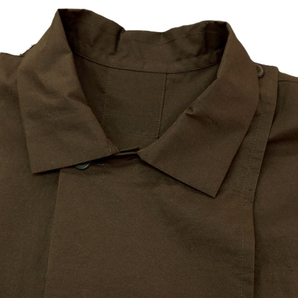 【中古】オム プリッセ イッセイミヤケ HOMME PLISSE ISSEY MIYAKE 2025年春夏 コットンナイロン カジュアルシャツ ブラウン【サイズ3】【 状態ランクA 】【 メンズ 】