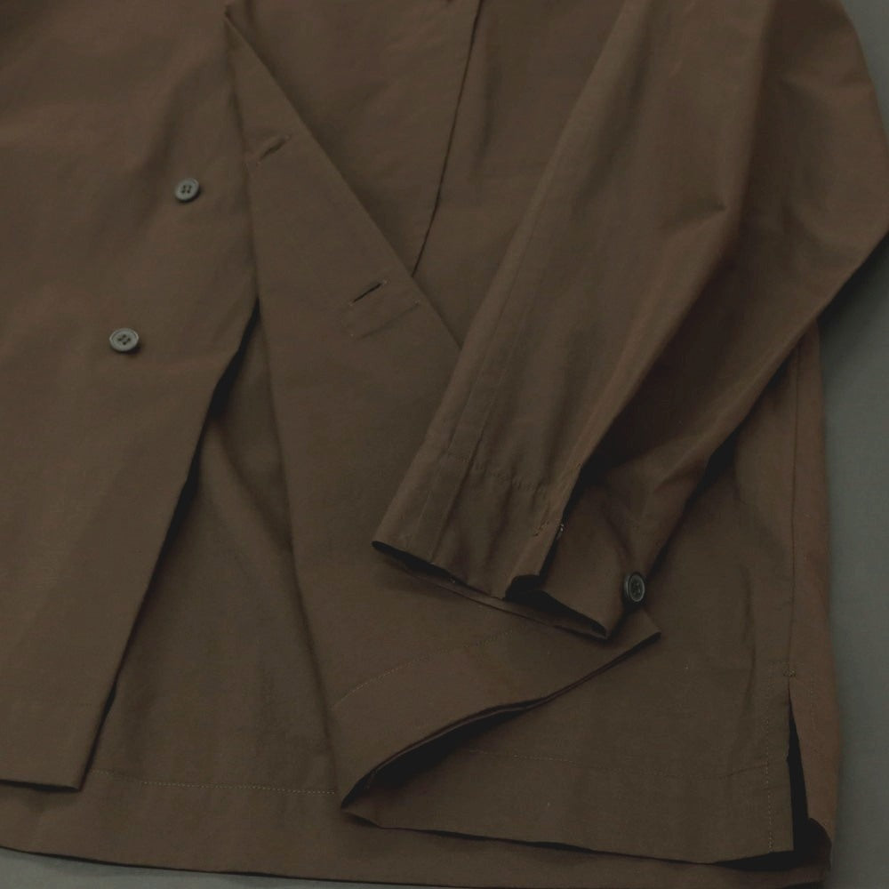 【中古】オム プリッセ イッセイミヤケ HOMME PLISSE ISSEY MIYAKE 2025年春夏 コットンナイロン カジュアルシャツ ブラウン【サイズ3】【 状態ランクA 】【 メンズ 】