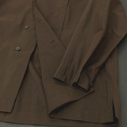 【中古】オム プリッセ イッセイミヤケ HOMME PLISSE ISSEY MIYAKE 2025年春夏 コットンナイロン カジュアルシャツ ブラウン【サイズ3】【 状態ランクA 】【 メンズ 】