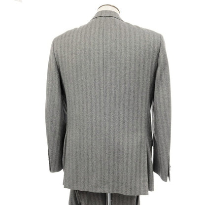 【中古】カルーゾ CARUSO ウールカシミヤ ヘリンボーン 3つボタンスーツ グレー【サイズ50】【 状態ランクB 】【 メンズ 】