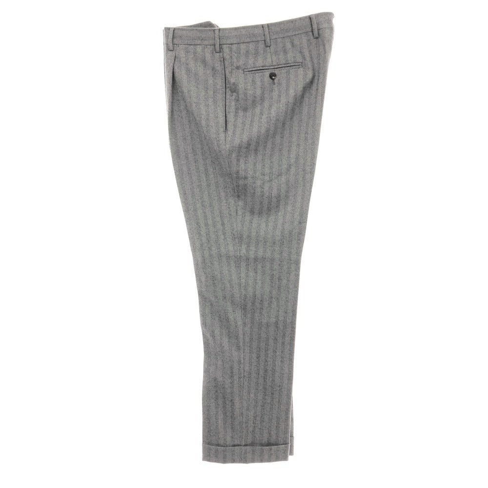 【中古】カルーゾ CARUSO ウールカシミヤ ヘリンボーン 3つボタンスーツ グレー【サイズ50】【 状態ランクB 】【 メンズ 】