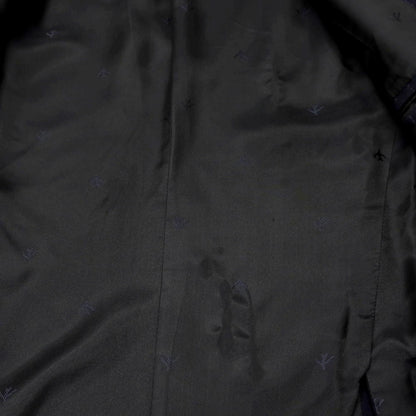 【中古】イザイア ISAIA GREGORY ウールカシミヤ ストライプ 3つボタンスーツ ネイビーxグレー【サイズ48】【 状態ランクC 】【 メンズ 】